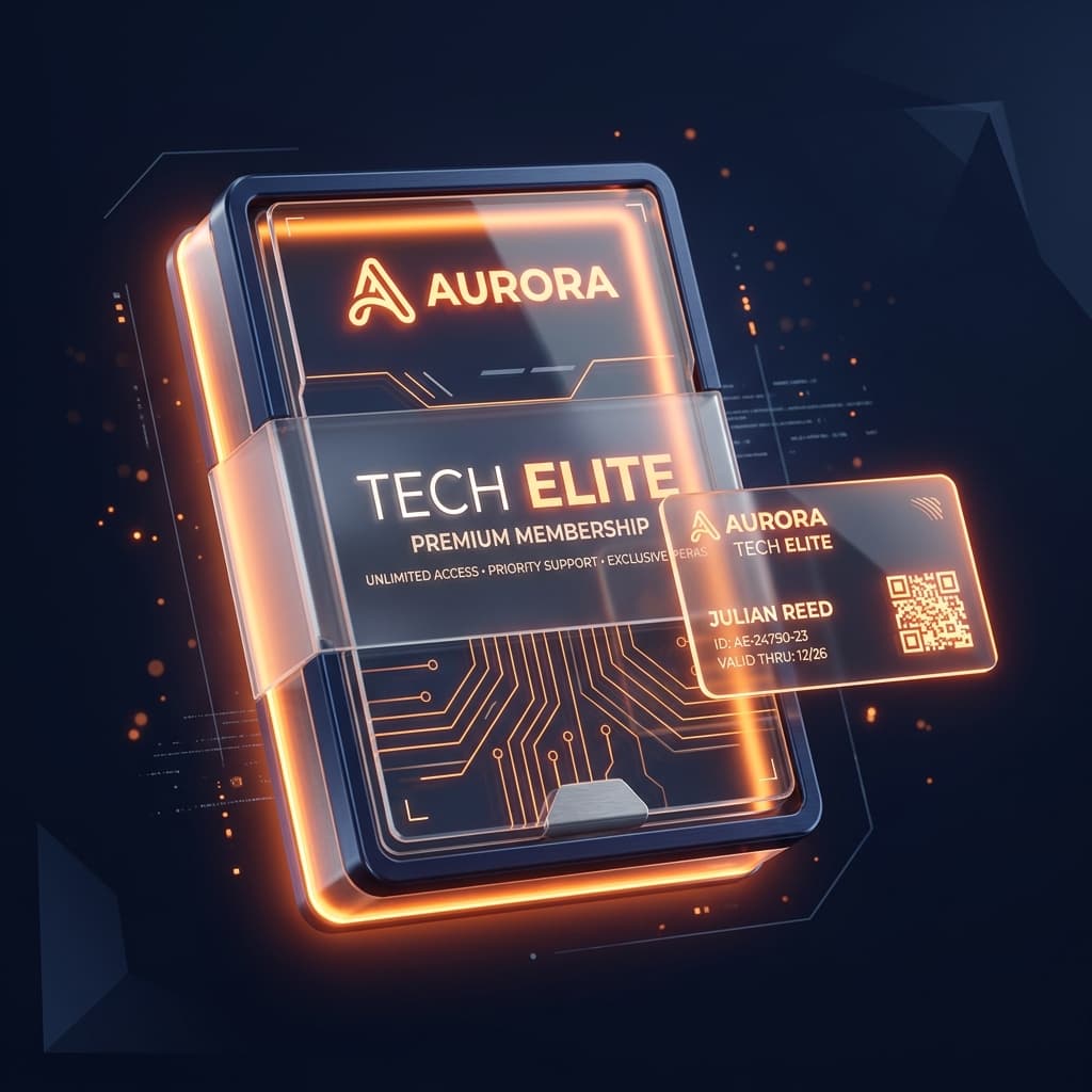 프리미엄 멤버십 디지털 구독권 디자인